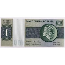 BRAZIL 1980 . ONE 1 CRUZEIRO BANKNOTE